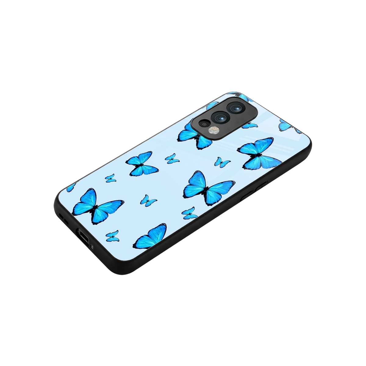 Gimme Butterflies Aesthetic stylish phone case for oneplus nord 2 | glossy glass and slim fit