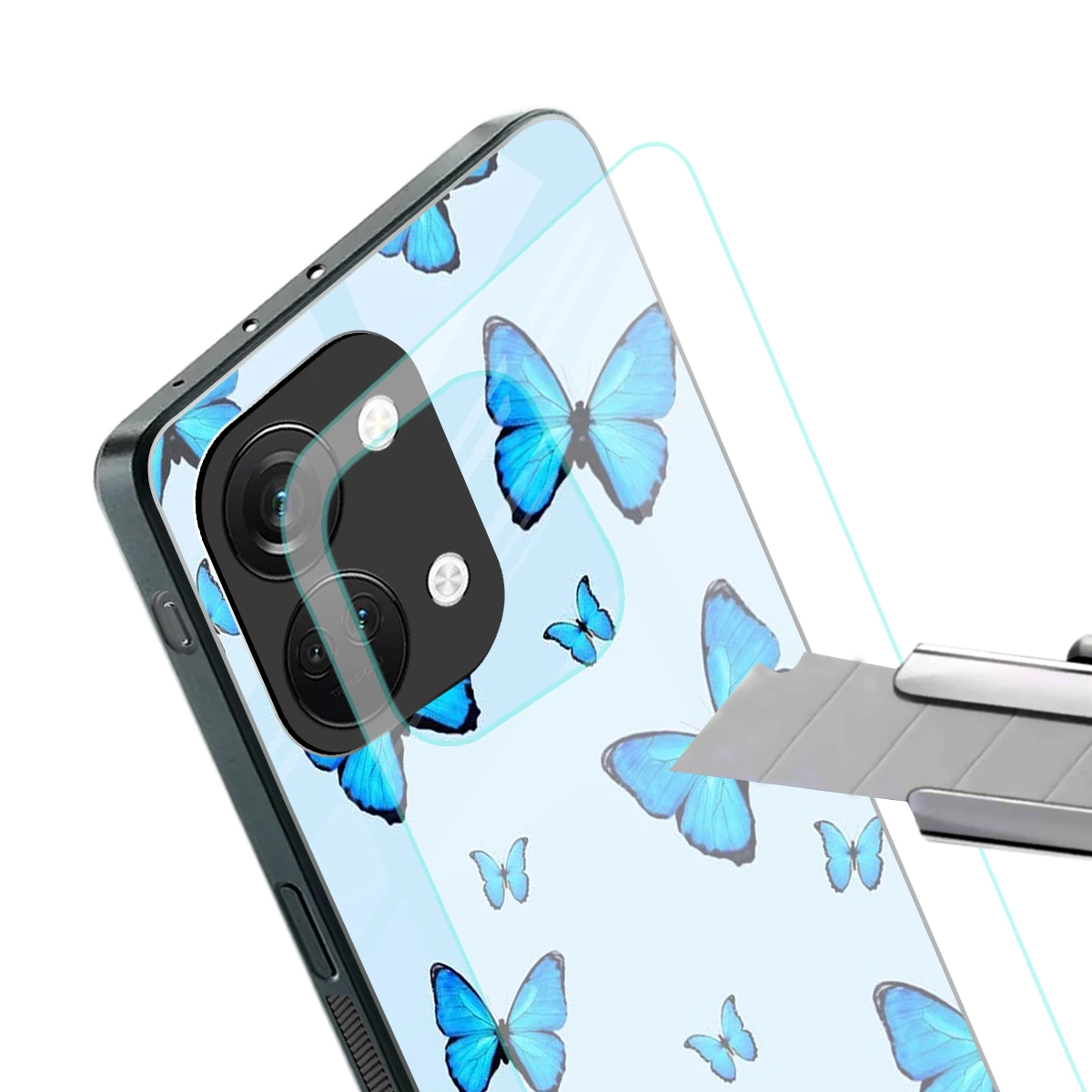Gimme Butterflies Aesthetic stylish phone case for oneplus nord 3 | glossy glass and slim fit