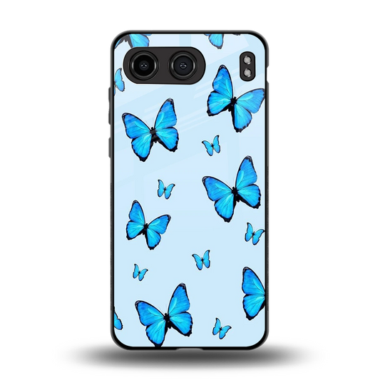 Gimme Butterflies Aesthetic back phone cover | glass case for oneplus nord 4