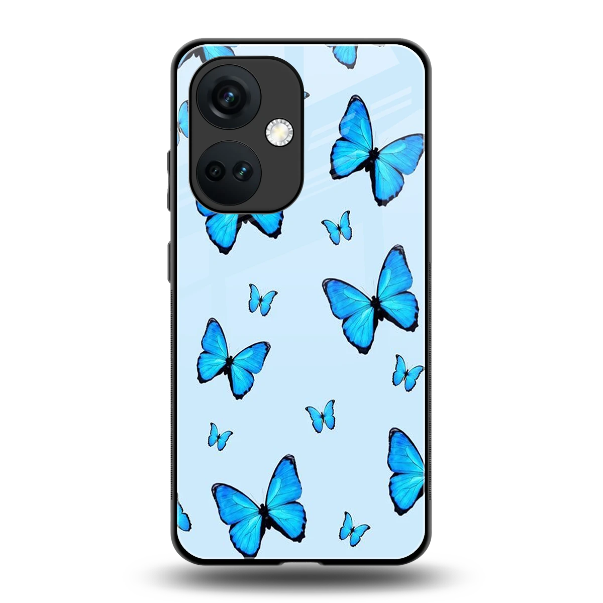 Gimme Butterflies Aesthetic back phone cover | glass case for oneplus nord ce 3