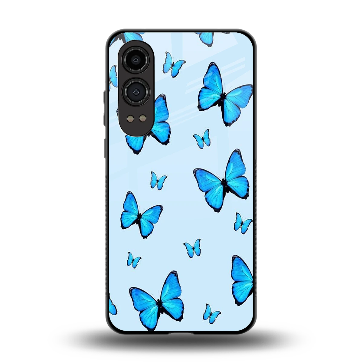 Gimme Butterflies Aesthetic back phone cover | glass case for oneplus nord ce 4 lite