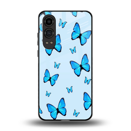 Gimme Butterflies Aesthetic back phone cover | glass case for oneplus nord ce 4 lite