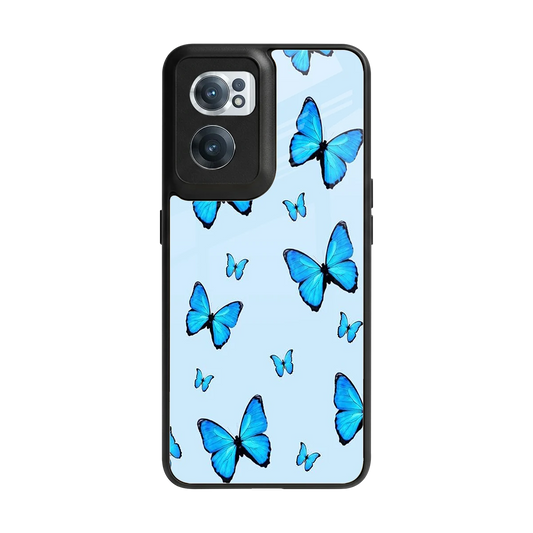 Gimme Butterflies Aesthetic back phone cover | glass case for oneplus nord ce 2