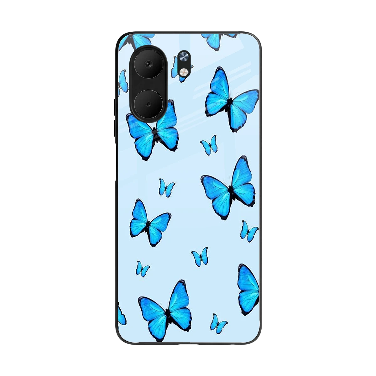 Gimme Butterflies Aesthetic back phone cover | glass case for oppo a5x 5g