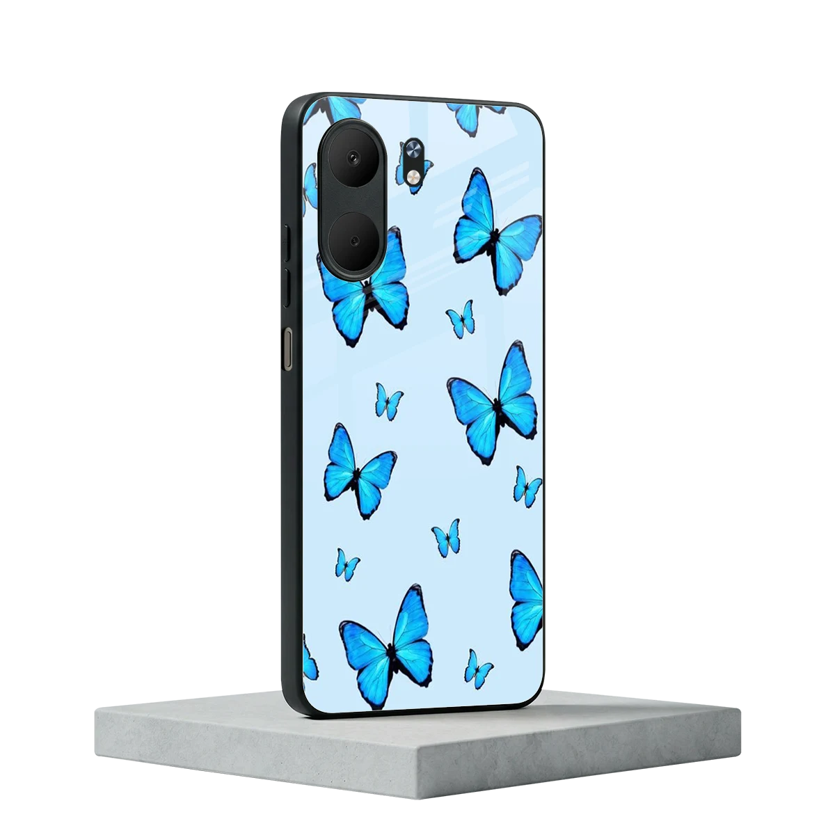 Gimme Butterflies Aesthetic oppo a5x 5g mobile cover | shockproof glass phone case