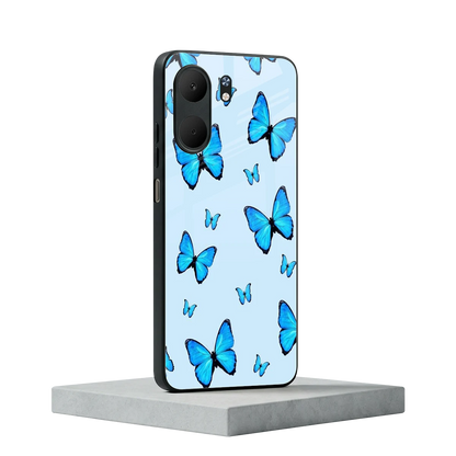 Gimme Butterflies Aesthetic oppo a5x 5g mobile cover | shockproof glass phone case