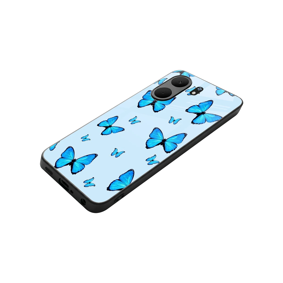 Gimme Butterflies Aesthetic stylish phone case for oppo a5x 5g | glossy glass and slim fit