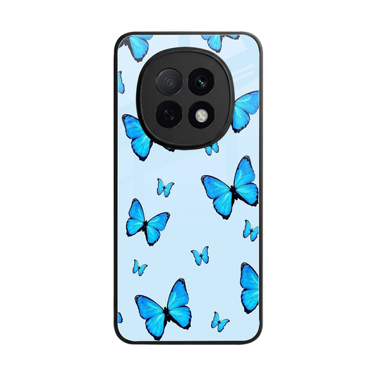 Gimme Butterflies Aesthetic back phone cover | glass case for oppo f29 pro 5g
