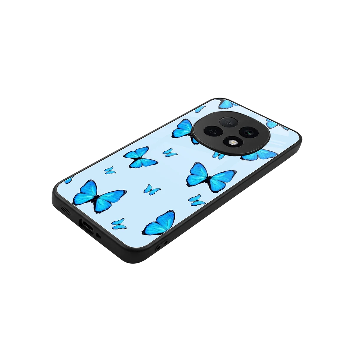 Gimme Butterflies Aesthetic stylish phone case for oppo f29 pro 5g | glossy glass and slim fit