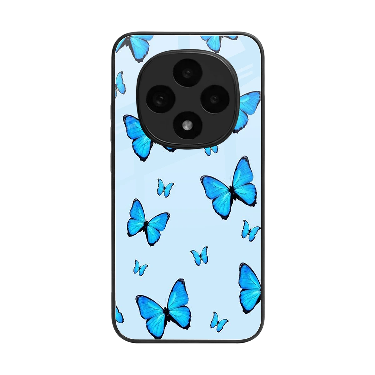 Gimme Butterflies Aesthetic back phone cover | glass case for oppo f31 pro 5g