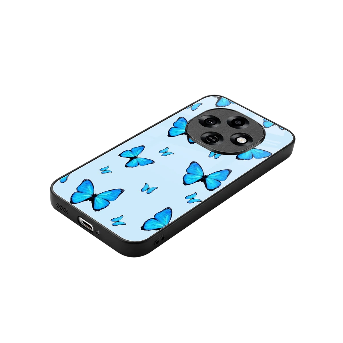 Gimme Butterflies Aesthetic stylish phone case for oppo f31 pro 5g | glossy glass and slim fit