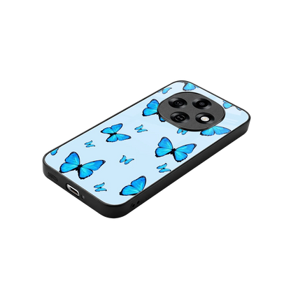 Gimme Butterflies Aesthetic stylish phone case for oppo f31 pro 5g | glossy glass and slim fit