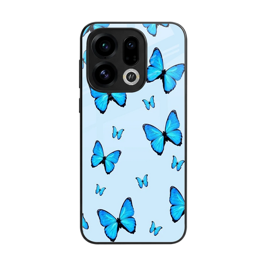 Gimme Butterflies Aesthetic back phone cover | glass case for oppo find x9