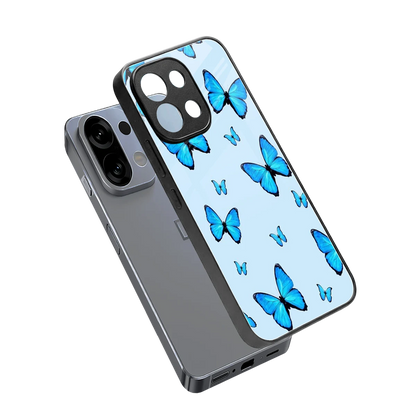 Gimme Butterflies Aesthetic sleek oppo k13 5g cover with tempered glass back and TPU edges