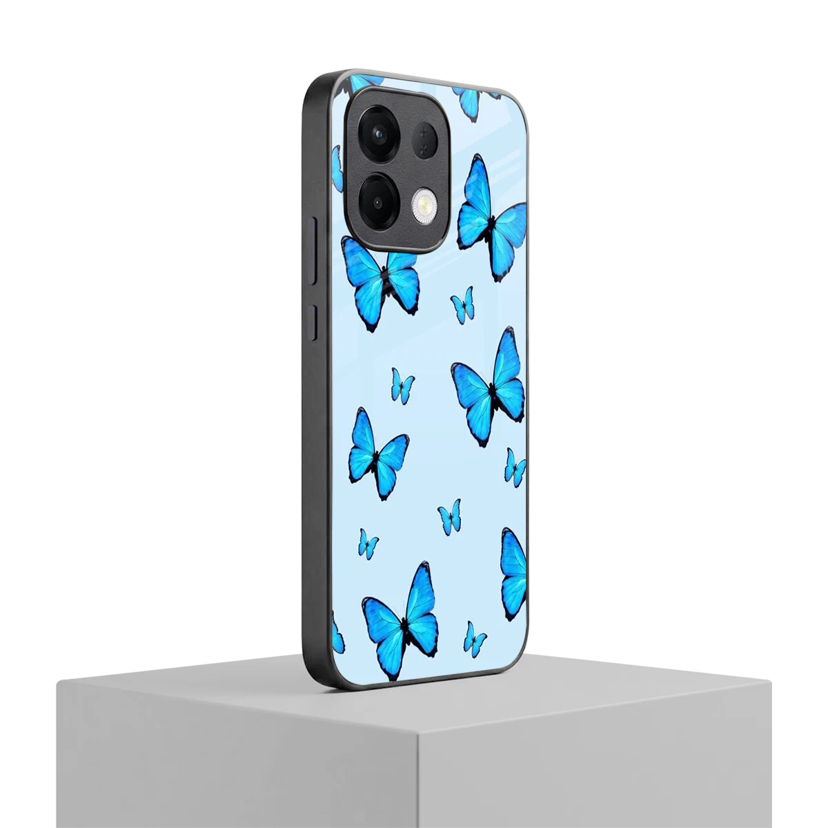 Gimme Butterflies Aesthetic oppo k13 5g mobile cover | shockproof glass phone case
