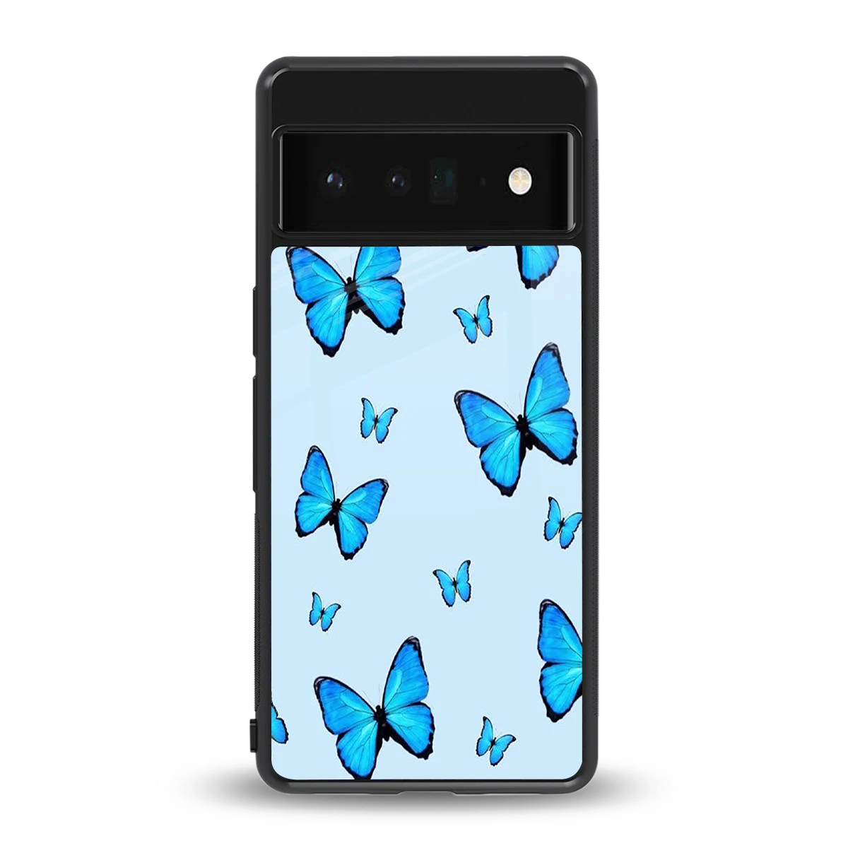 Gimme Butterflies Aesthetic back phone cover | glass case for google pixel 6 pro