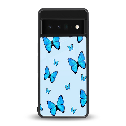 Gimme Butterflies Aesthetic back phone cover | glass case for google pixel 6 pro