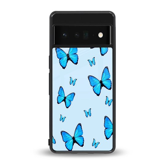 Gimme Butterflies Aesthetic back phone cover | glass case for google pixel 6 pro