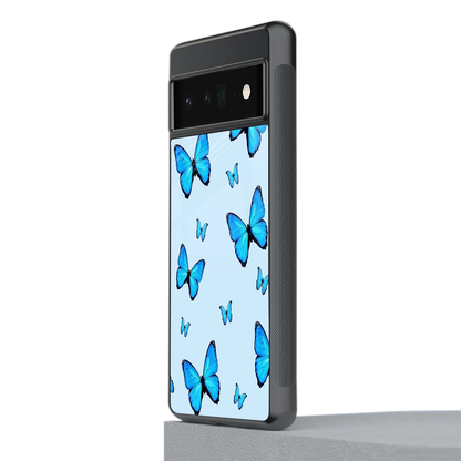 Gimme Butterflies Aesthetic stylish phone case for google pixel 6 pro | glossy glass and slim fit