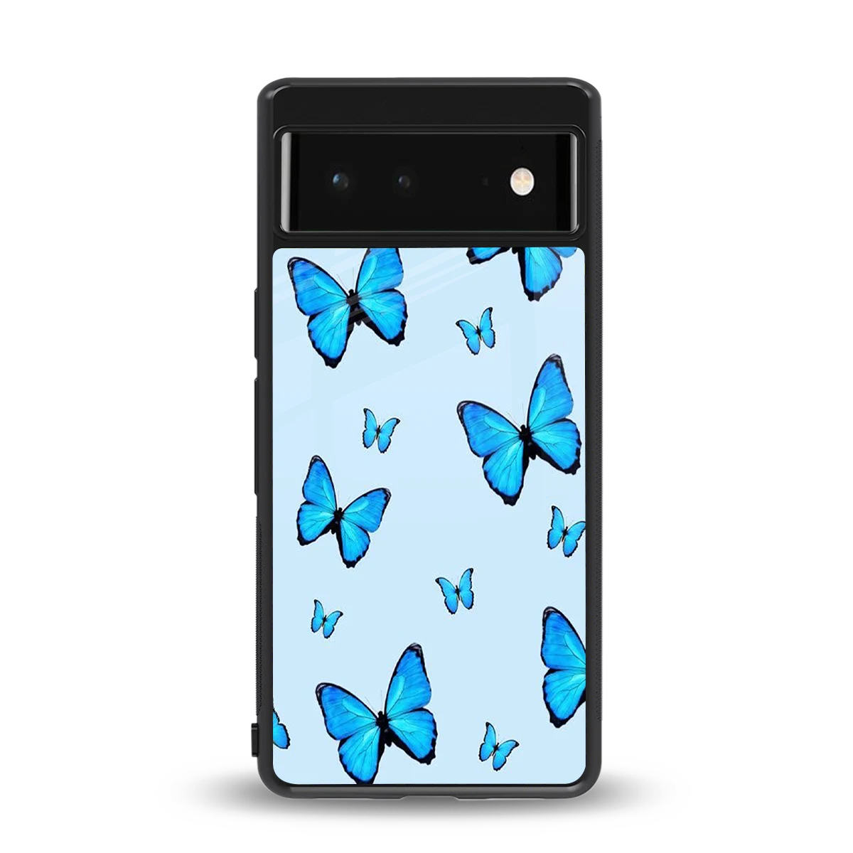 Gimme Butterflies Aesthetic back phone cover | glass case for google pixel 6a
