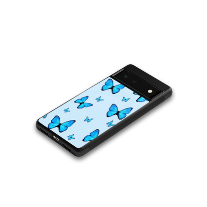 Gimme Butterflies Aesthetic google pixel 6 mobile cover | shockproof glass phone case