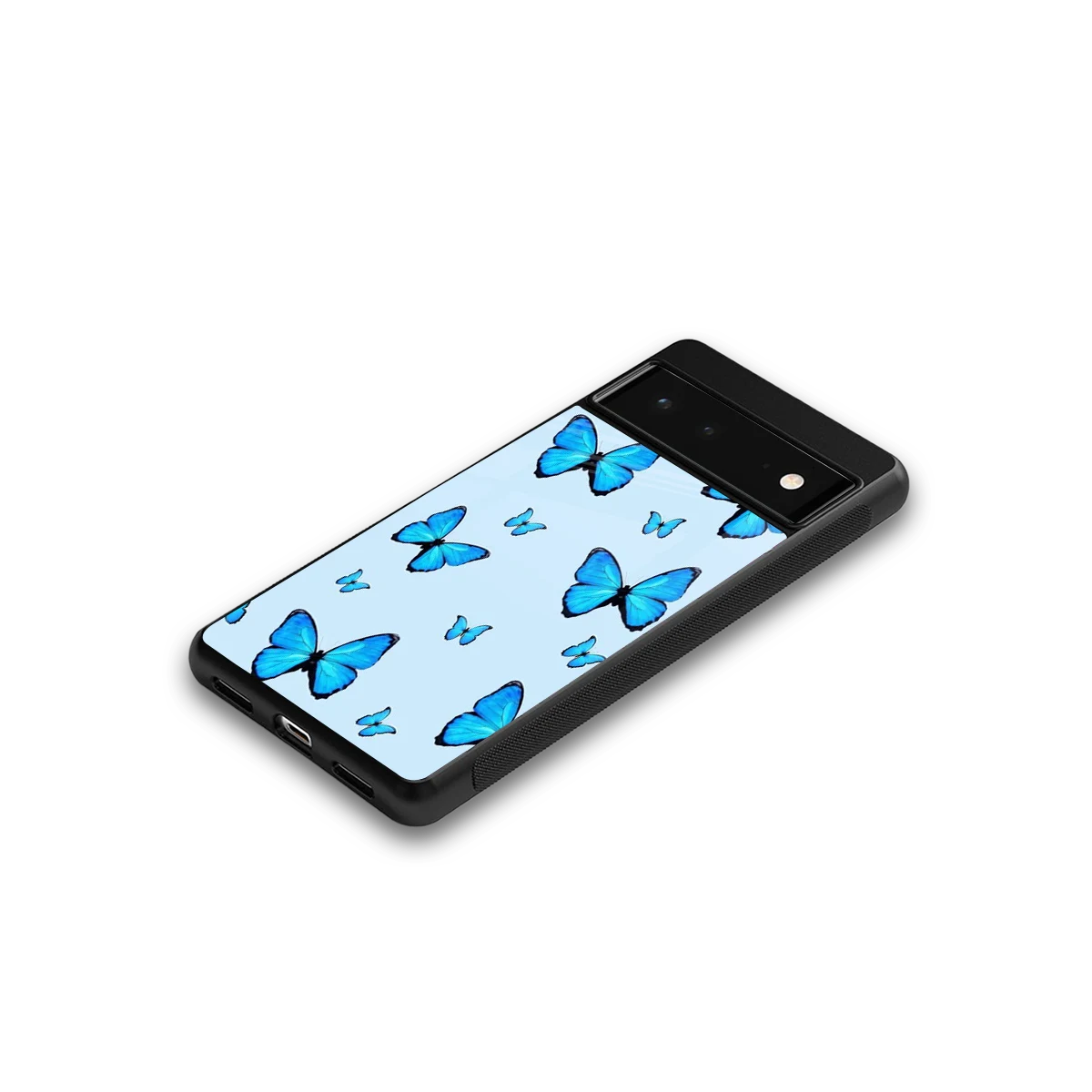 Gimme Butterflies Aesthetic google pixel 6a mobile cover | shockproof glass phone case