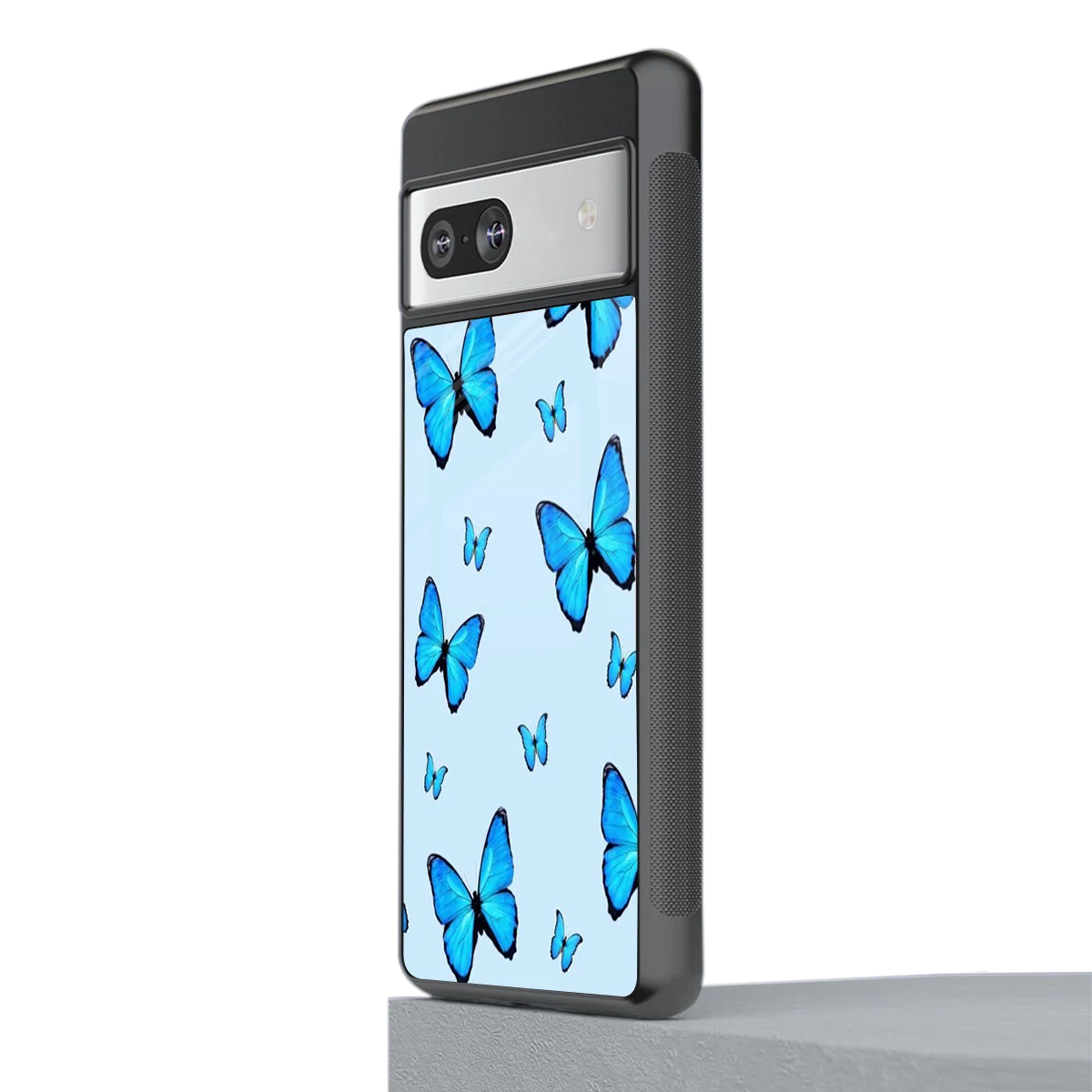 Gimme Butterflies Aesthetic stylish phone case for google pixel 7 | glossy glass and slim fit