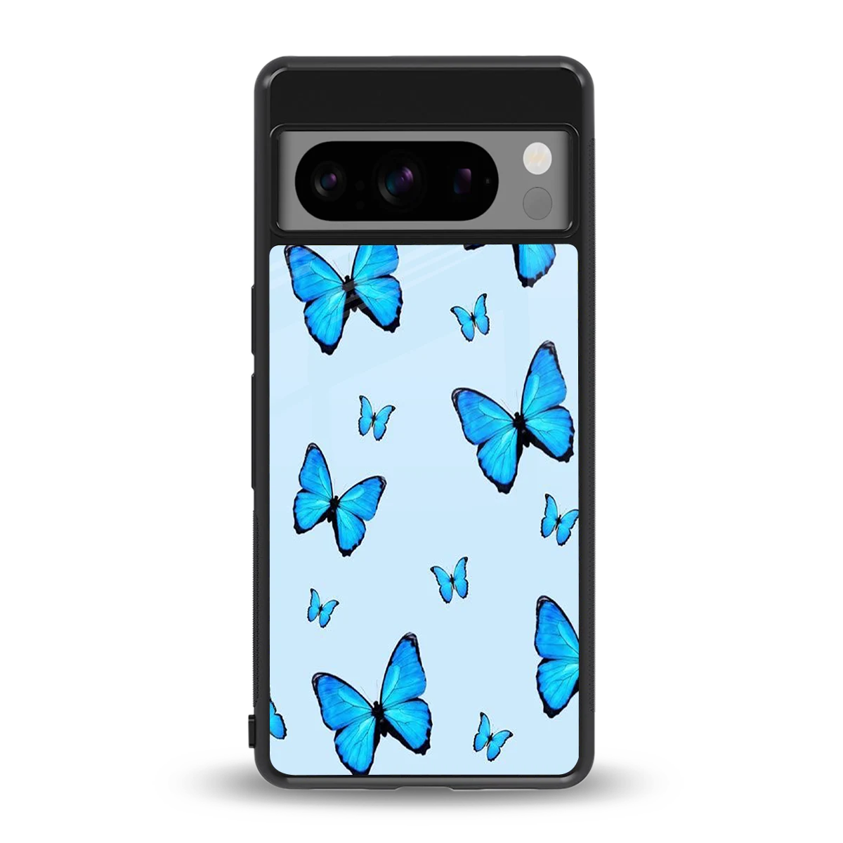 Gimme Butterflies Aesthetic back phone cover | glass case for google pixel 8 pro