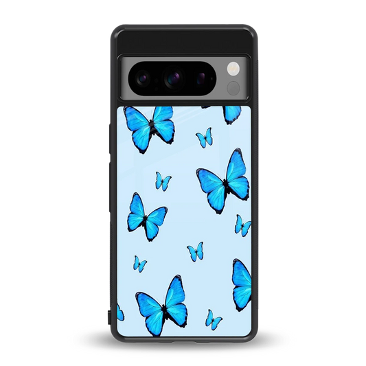 Gimme Butterflies Aesthetic back phone cover | glass case for google pixel 8 pro