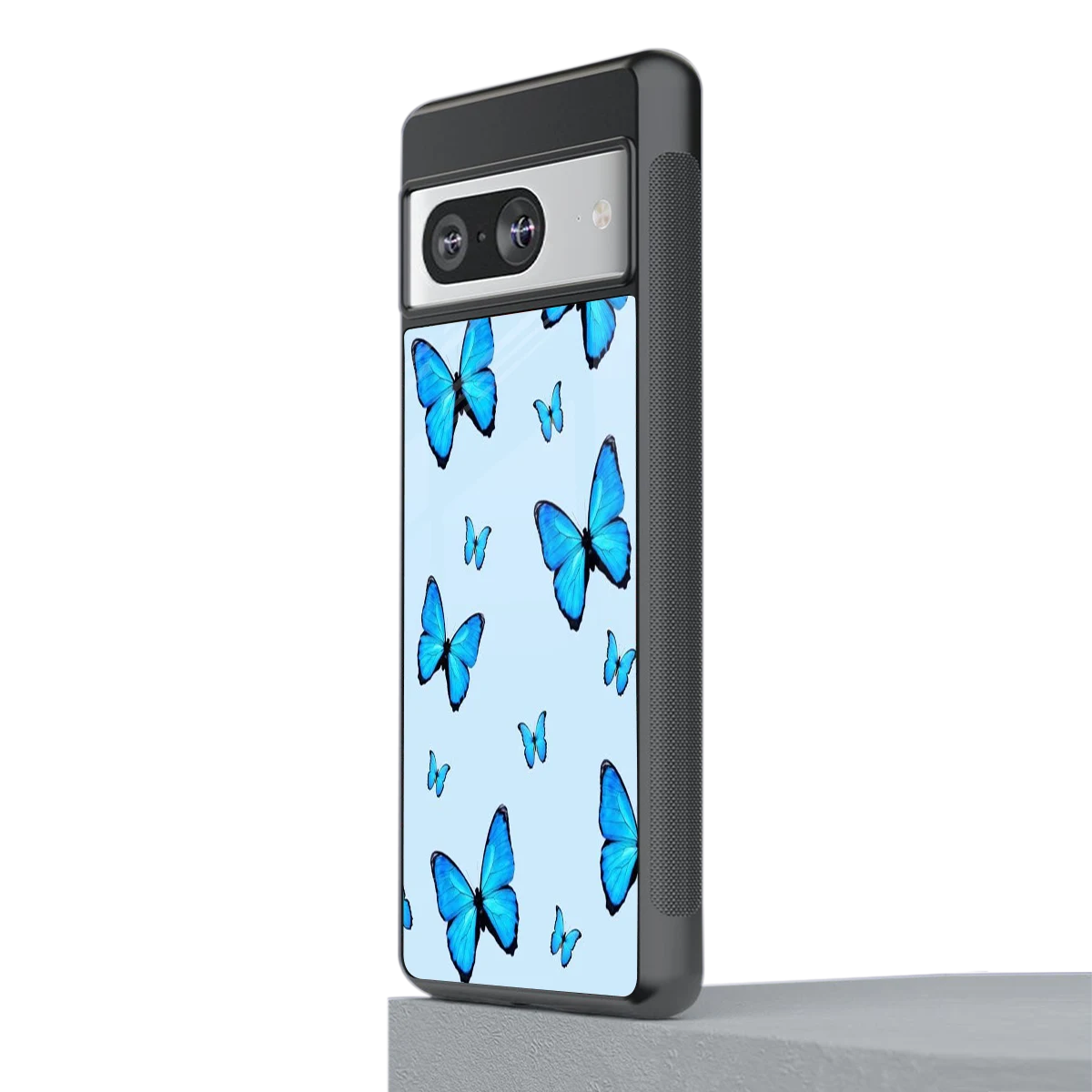 Gimme Butterflies Aesthetic stylish phone case for google pixel 8 | glossy glass and slim fit