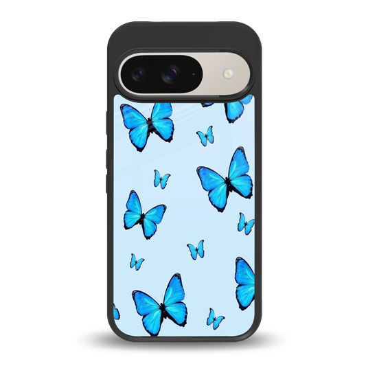 Gimme Butterflies Aesthetic back phone cover | glass case for google pixel 9