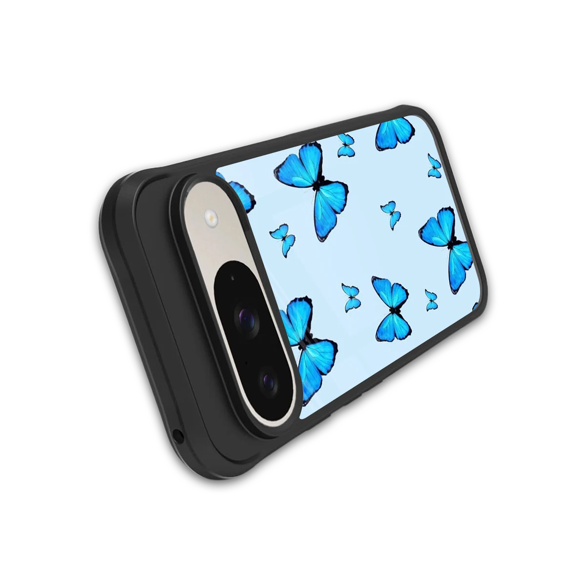 Gimme Butterflies Aesthetic stylish phone case for google pixel 9 | glossy glass and slim fit
