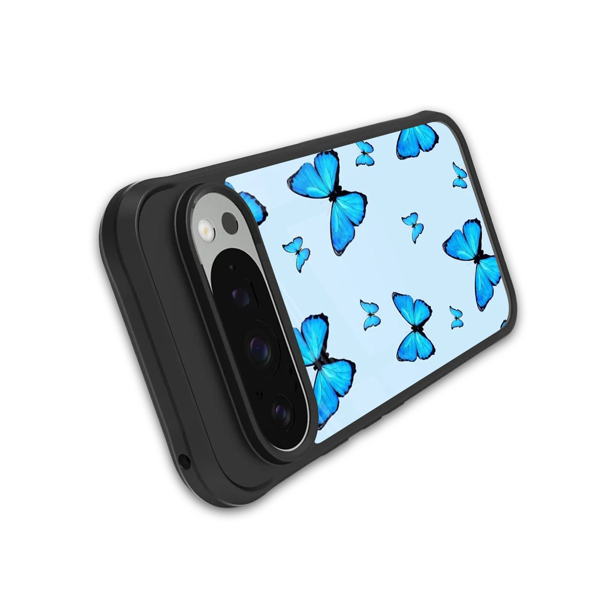 Gimme Butterflies Aesthetic stylish phone case for google pixel 9 pro | glossy glass and slim fit