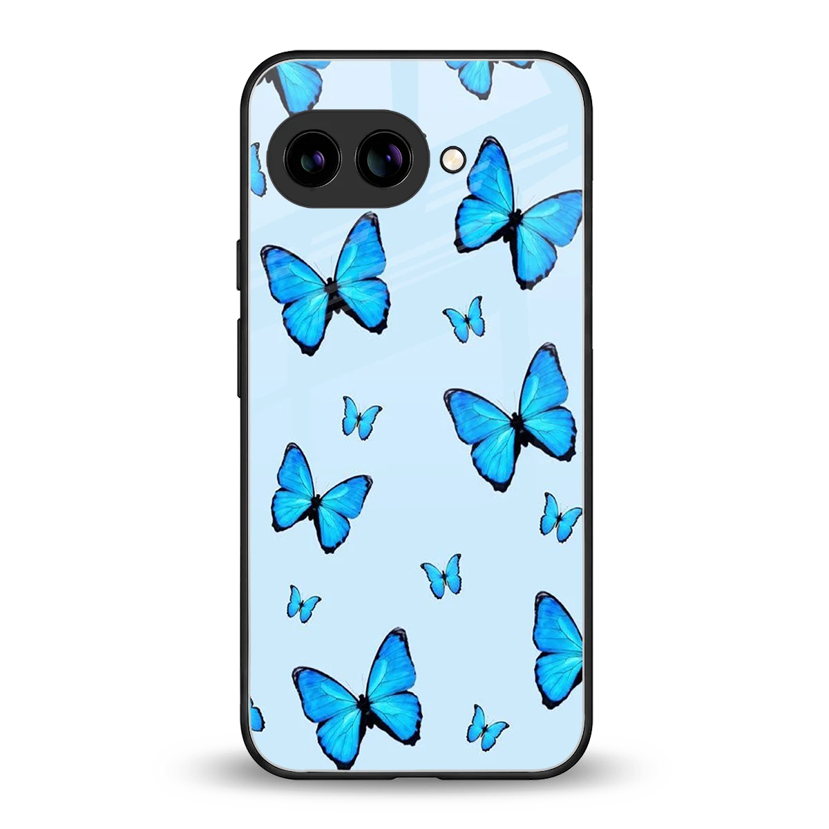 Gimme Butterflies Aesthetic back phone cover | glass case for google pixel 9a