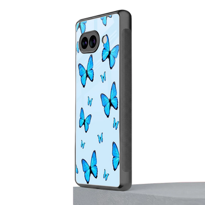 Gimme Butterflies Aesthetic google pixel 9a mobile cover | shockproof glass phone case