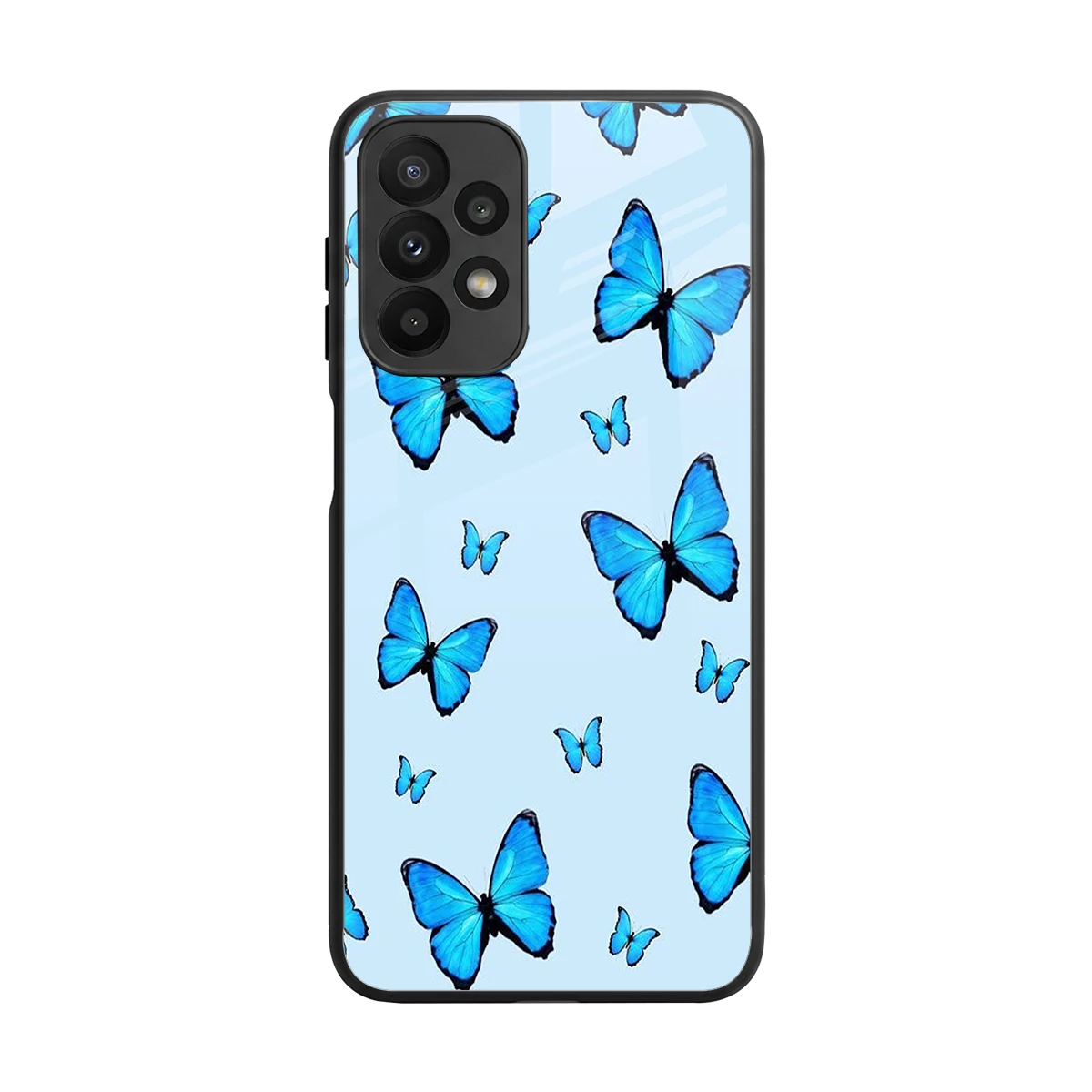 Gimme Butterflies Aesthetic back phone cover | glass case for samsung galaxy a23