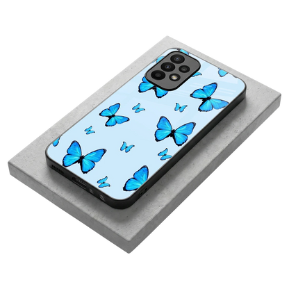Gimme Butterflies Aesthetic stylish phone case for samsung galaxy a23 | glossy glass and slim fit