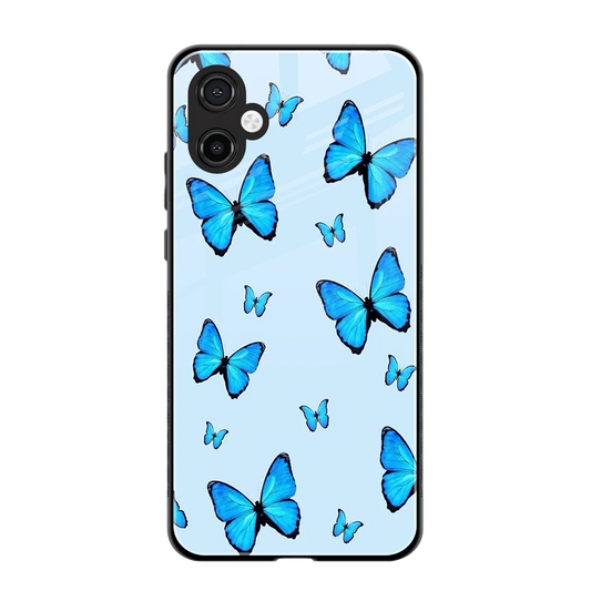 Gimme Butterflies Aesthetic back phone cover | glass case for samsung galaxy a06 5g