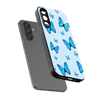 Gimme Butterflies Aesthetic sleek samsung galaxy a17 5g cover with tempered glass back and TPU edges