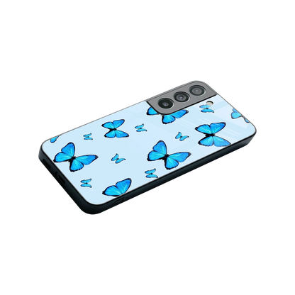 Gimme Butterflies Aesthetic stylish phone case for samsung galaxy s22 | glossy glass and slim fit