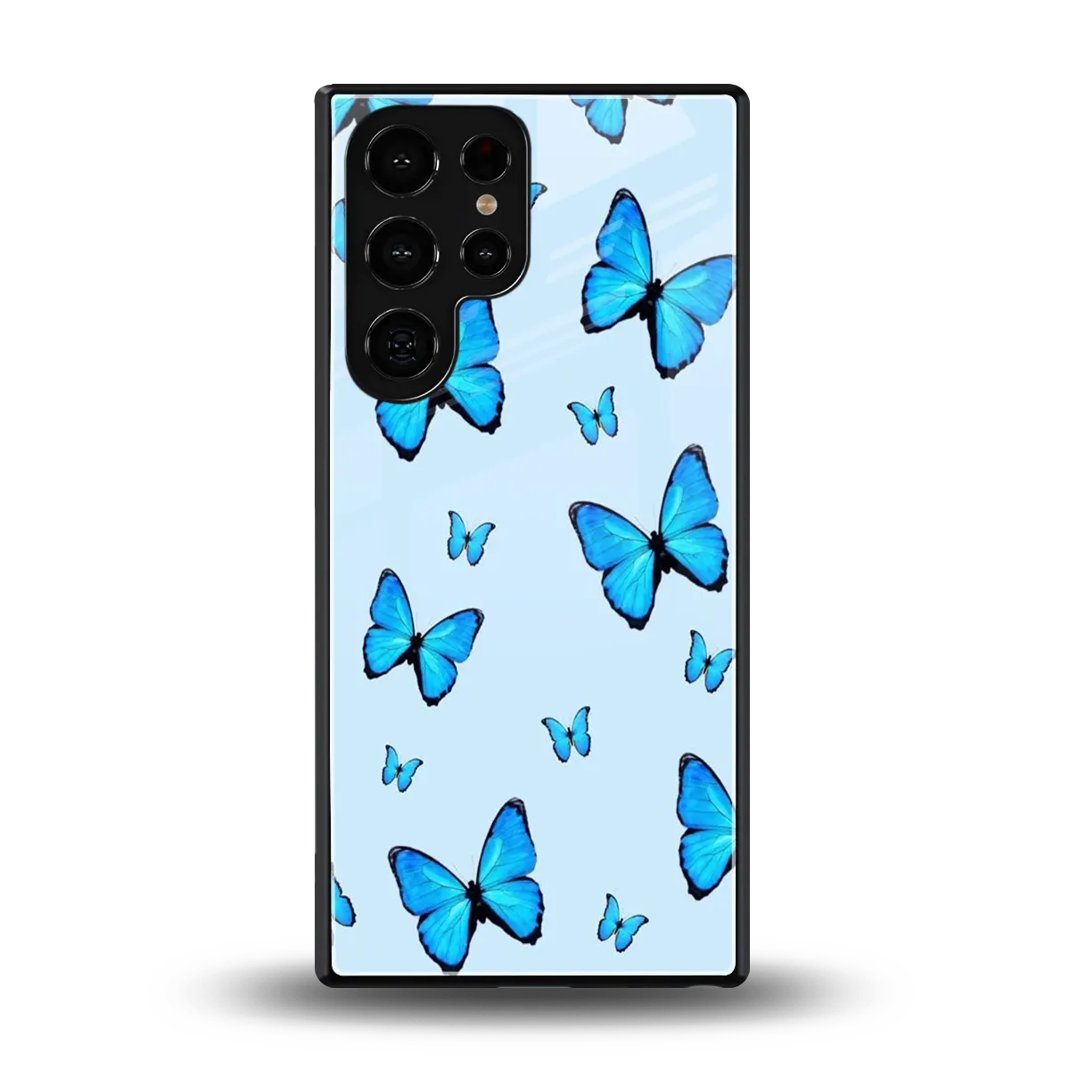 Gimme Butterflies Aesthetic back phone cover | glass case for samsung galaxy s25 ultra