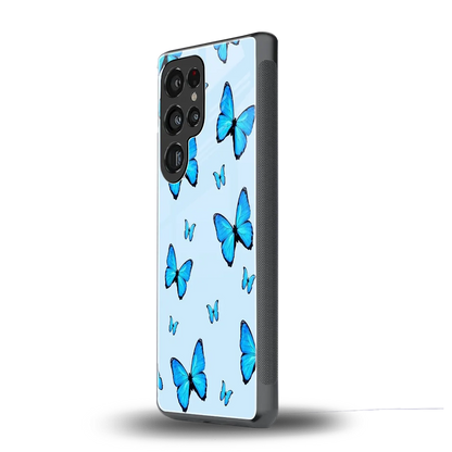Gimme Butterflies Aesthetic samsung galaxy s25 ultra mobile cover | shockproof glass phone case