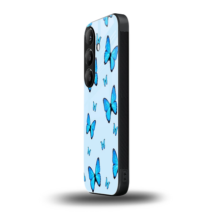 Gimme Butterflies Aesthetic samsung galaxy s24 mobile cover | shockproof glass phone case