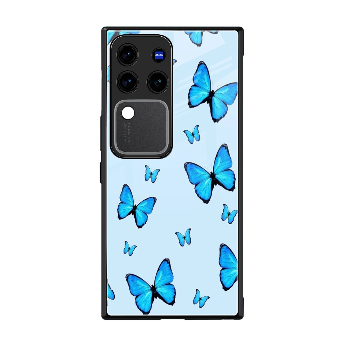 Gimme Butterflies Aesthetic back phone cover | glass case forvivo v30 pro