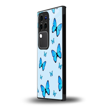 Gimme Butterflies Aestheticvivo v30 pro mobile cover | shockproof glass phone case
