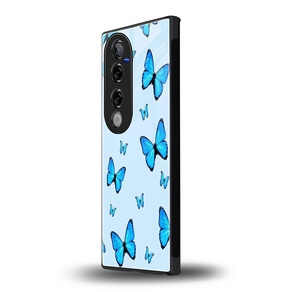 Gimme Butterflies Aesthetic vivo v40 pro mobile cover | shockproof glass phone case