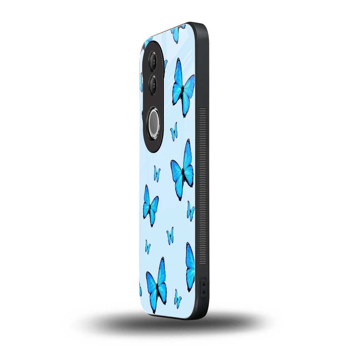 Gimme Butterflies Aesthetic vivo v50 mobile cover | shockproof glass phone case