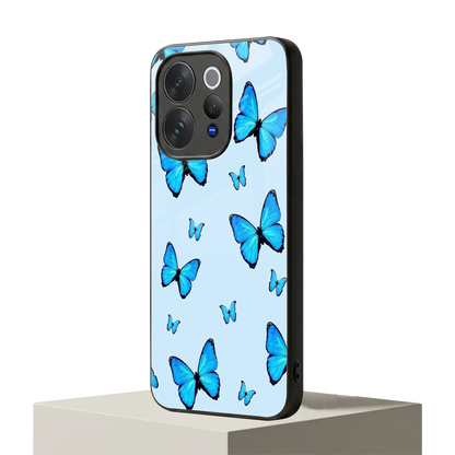 Gimme Butterflies Aesthetic vivo v70 elite mobile cover | shockproof glass phone case