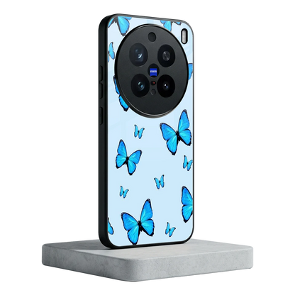 Gimme Butterflies Aesthetic vivo x200 pro mobile cover | shockproof glass phone case
