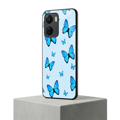 Gimme Butterflies Aesthetic vivo y16 mobile cover | shockproof glass phone case